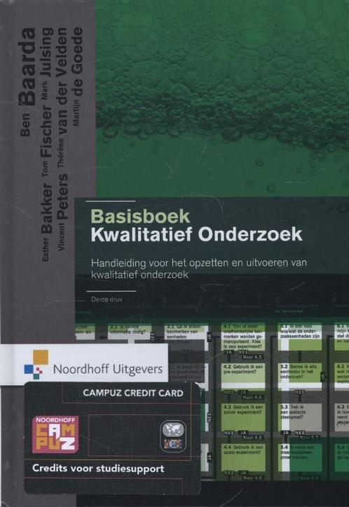 Basisboek kwalitatief onderzoek incl. toegang  9789001807702, Boeken, Studieboeken en Cursussen, Zo goed als nieuw, Verzenden