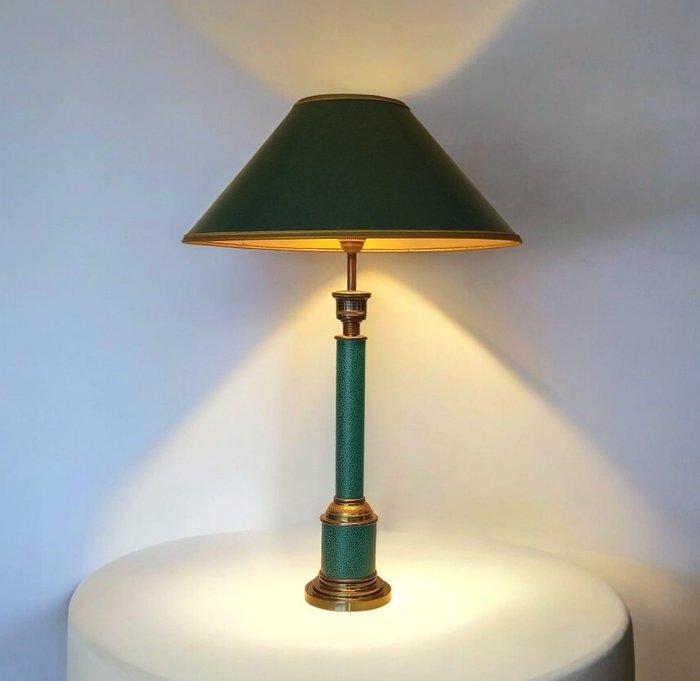 Lamp - Style Empire - Groen Smaragd - Metaal, Similicuir, Antiek en Kunst, Curiosa en Brocante