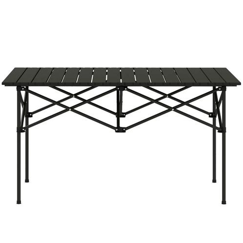 TRUUSK Campingtafel Opklaptafel Met Oprolbare Tafelblad X-Fr, Caravans en Kamperen, Kampeermeubelen, Nieuw, Verzenden