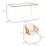 TRUUSK 5-delige Tuinset - Rotan Look - Zit- en Rugkussens -, Tuin en Terras, Verzenden, Nieuw