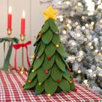 Wolvilt Kerstboom - 3D - Groen Multicolor - Fairtrade Homede, Kinderen en Baby's, Ophalen of Verzenden, Nieuw