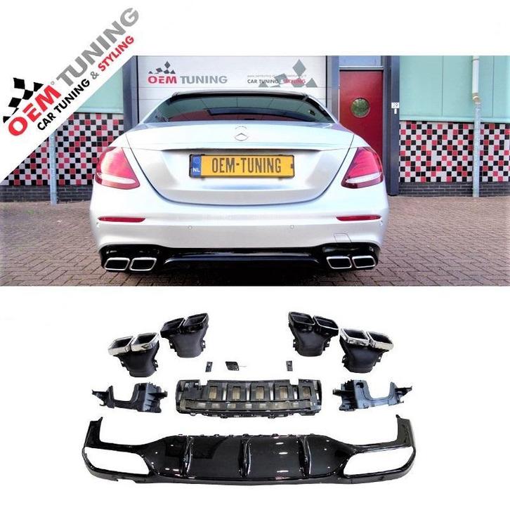 MERCEDES-BENZ E-CLASS W213 E63 AMG S DIFFUSER ZWART | 2016 -, Auto-onderdelen, Carrosserie en Plaatwerk, Nieuw, Mercedes-Benz