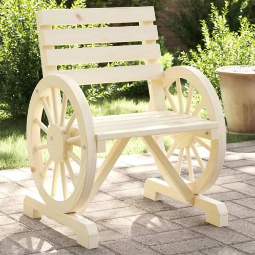 vidaXL Tuinstoelen 2 st 58x58x78,5 cm massief vurenhout, Tuin en Terras, Tuinsets en Loungesets, Tuinset, Nieuw, Hout, Verzenden