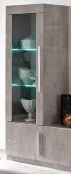 Kolomkast Glas Giethoorn Marmer - vitrinekasten, Nieuw, Overige materialen