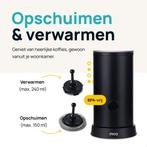 2dekans | MOA Elektrische Melkopschuimer - 2-in-1 - Handige, Witgoed en Apparatuur, Koffiezetapparaten, Ophalen of Verzenden, Zo goed als nieuw
