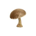 decoratie fluweel champignon beige 10cm, Verzenden, Nieuw