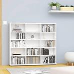 vidaXL Cd-kast 100x23x89,5 cm bewerkt hout wit, Huis en Inrichting, Verzenden, Nieuw