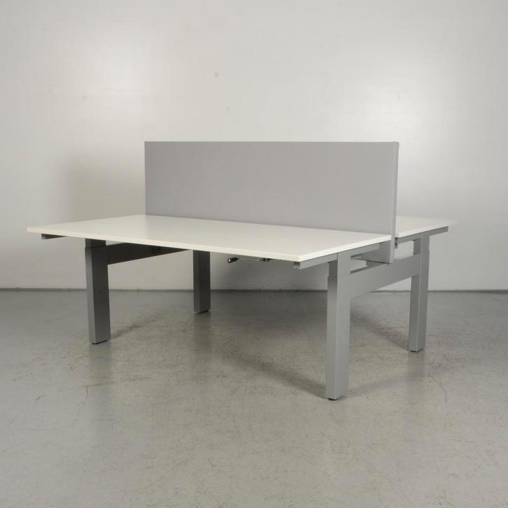 Benchwerkplek Voortman - Wit blad - 160 x 80 cm (2x) -, Huis en Inrichting, Bureaus, Ophalen of Verzenden
