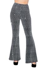 Party Glitter Broek Flared Zilver, Ophalen of Verzenden, Nieuw