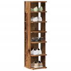 vidaXL Schoenenkast 28x27x102 cm bewerkt hout oud, Huis en Inrichting, Verzenden, Nieuw