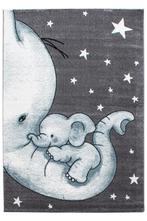 Kindervloerkleed | Kids | Olifant | Blauw | 80x150 cm, Verzenden, Nieuw