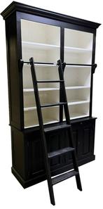 Boekenkast zwart - wit 60704 Toulouse 165 x 240cm, Huis en Inrichting, Kasten | Boekenkasten, Ophalen of Verzenden, Nieuw