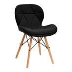 4Rico stoel QS-186 zwart fluweel (Diverse stoelen), Verzenden, Nieuw