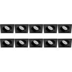 10x Spot Armatuur - GU10 Inbouwspot - Pragmi Qiundo Pro, Metaal of Aluminium, Nieuw, Ophalen of Verzenden, Led