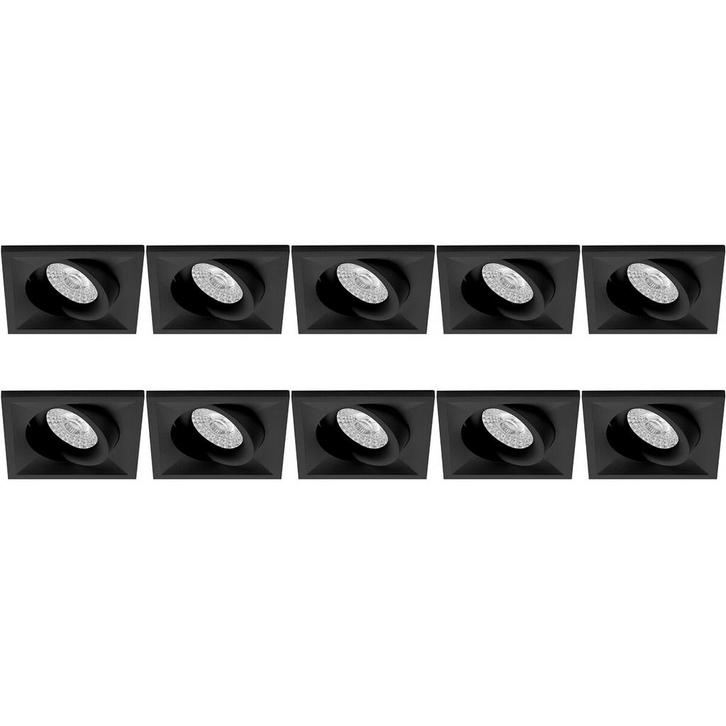 10x Spot Armatuur - GU10 Inbouwspot - Pragmi Qiundo Pro, Huis en Inrichting, Lampen | Spots, Plafondspot of Wandspot, Nieuw, Led