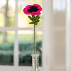 Bloem Wolvilt - Anemoon Fuchsia - Homedeco - Handmade&Fairma, Ophalen of Verzenden, Nieuw