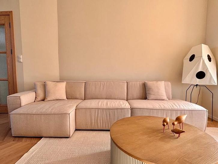 Elementen bank in rechtse opstelling, Beige, Huis en Inrichting, Banken | Bankstellen