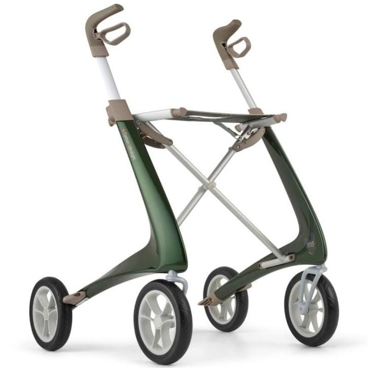 By ACRE Carbon ultralight rollator Wide - Groen, Diversen, Rollators, Ophalen of Verzenden