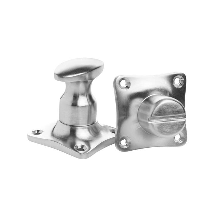 WC Slot - Draaiknop mat nikkel, Doe-het-zelf en Verbouw, Hang- en Sluitwerk, Slot, Nieuw, Koper of Messing, Ophalen of Verzenden