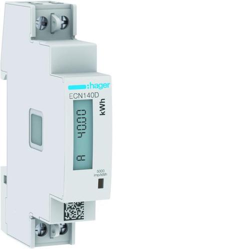 Hager Elektriciteitsmeter - ECN140D, Doe-het-zelf en Verbouw, Elektra en Kabels, Overige typen, Nieuw, Verzenden