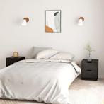 vidaXL Nachtkastjes 2 st 40x40x50 cm bewerkt hout zwart, Minder dan 45 cm, Verzenden, Nieuw, Minder dan 55 cm