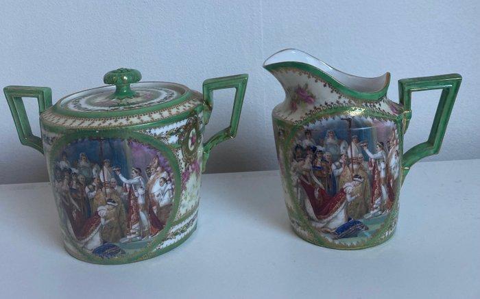 Jacques-Louis David - Koffie- en theeservies (2) - Harde, Antiek en Kunst, Antiek | Glas en Kristal