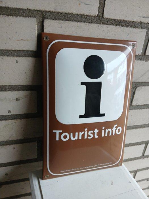 Emaille reclamebord - Origineel toeristisch informatiebord –, Antiek en Kunst, Antiek | Wandborden en Tegels