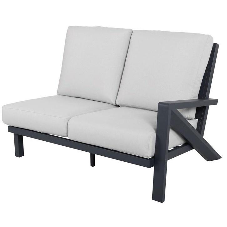 Showroommodel Fortaleza open bank linkerarm antraciet, Tuin en Terras, Tuinsets en Loungesets, Nieuw, Ophalen of Verzenden