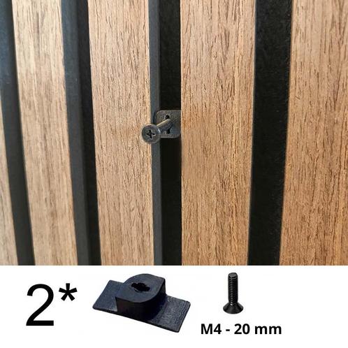 2 ophangclips voor akoestisch wandpaneel Boren niet nodi, Doe-het-zelf en Verbouw, Platen en Panelen, Minder dan 20 mm, Nieuw
