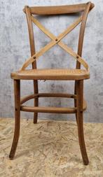 Bent-wood stoel, Thonet stijl, cane zitting - Stoel - Hout -