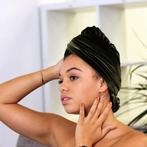 Fluwelen hoofddoek / Velvet headwrap - Mosgroen, Ophalen of Verzenden, Nieuw