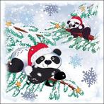 1 Pakje papieren lunch servetten - Pandas In Snow, Hobby en Vrije tijd, Nieuw, Ophalen of Verzenden
