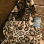 Super leuke fluffy tas donker panter kleur - zacht en fluffy, Sieraden, Tassen en Uiterlijk, Tassen | Damestassen, Verzenden, Nieuw