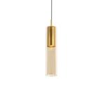 Moderne hanglamp goud voor railsysteem 1-fase - Iconic Lloyd, Nieuw, Glas, Modern