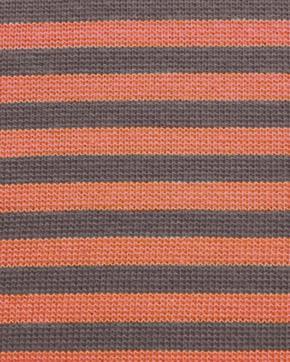 Boordstof Gestreept Grijs/Oranje, Hobby en Vrije tijd, Stoffen en Lappen, Grijs, Nieuw