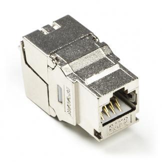 Keystone RJ45 | Cat8 S/FTP (Geaard, Zink), Computers en Software, Pc- en Netwerkkabels, Nieuw, Verzenden