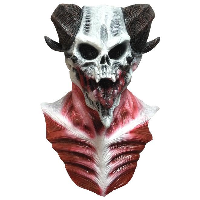 Horror masker Duivelsram, Hobby en Vrije tijd, Feestartikelen, Nieuw, Verzenden