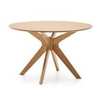 *WOONWINKEL* Kave Home Naanim Ronde Eettafel Eikenfineer 120, Verzenden, Nieuw