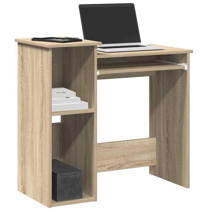 vidaXL Bureau met schappen 84x40x78 cm bewerkt hout sonoma, Huis en Inrichting, Bureaus, Nieuw, Verzenden