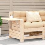 Tuinbank met armleuning en klaptafel massief grenenhout, Tuin en Terras, Tuinsets en Loungesets, Verzenden, Nieuw