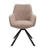 2dekans | Dutchbone Oliver Draaibare Eetkamerstoelen, Huis en Inrichting, Ophalen of Verzenden, Zo goed als nieuw