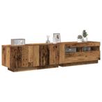 vidaXL Tv-meubel met LED 180x35x40 cm bewerkt hout, Huis en Inrichting, Kasten | Televisiemeubels, Verzenden, Nieuw, Overige houtsoorten