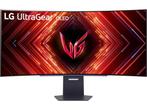 LG UltraGear 45GS95QE - Curved OLED Monitor - 240Hz - Zwart, Verzenden, Zo goed als nieuw, LG