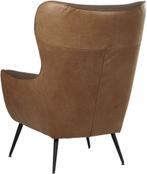 leren moderne oorfauteuil -  ( leer), Huis en Inrichting, Fauteuils, Nieuw, Ophalen of Verzenden, Landelijk, 75 tot 100 cm