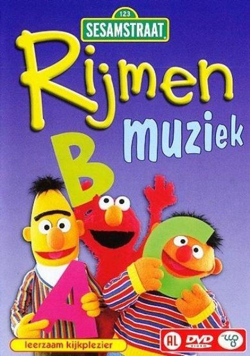 Sesamstraat rijmen muziek (dvd tweedehands film), Cd's en Dvd's, Dvd's | Actie, Zo goed als nieuw, Ophalen of Verzenden