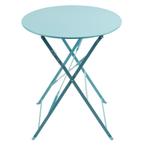 Inklapbare Tafel | Staal | Turquoise | In-/Outdoor |, Verzenden, Nieuw in verpakking