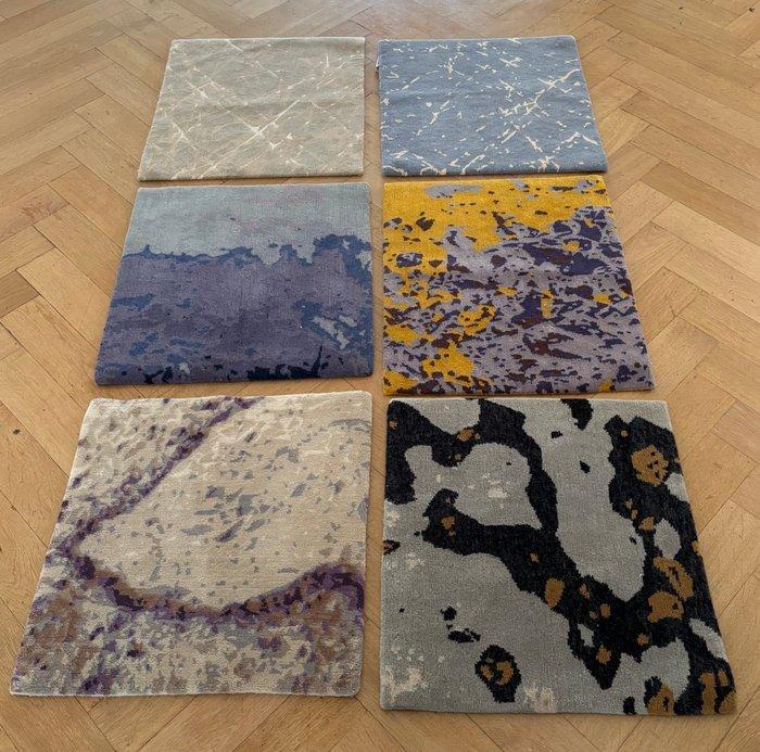 Tapijt - 40 cm - 60 cm - een set van 6 handgemaakte tapijten, Huis en Inrichting, Stoffering | Tapijten en Kleden