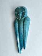 Federico Alibrio - Reliëf, Barn Owl - 30 cm - Majolica -