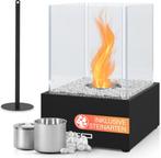 Sfeerhaard - Tafelhaard - Binnen & Buiten - Bio Ethanol - Zw, Verzenden, Zo goed als nieuw