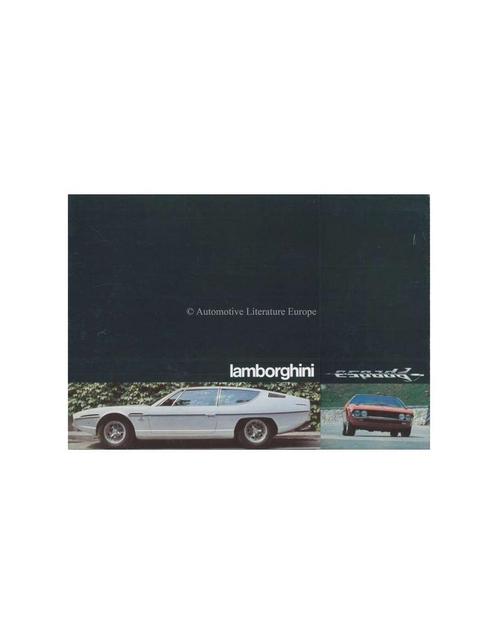 1971 LAMBORGHINI ESPADA 400 GT BROCHURE, Boeken, Auto's | Folders en Tijdschriften